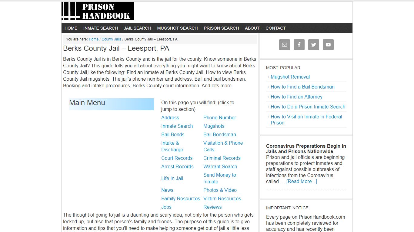 Berks County Jail – Leesport, PA
